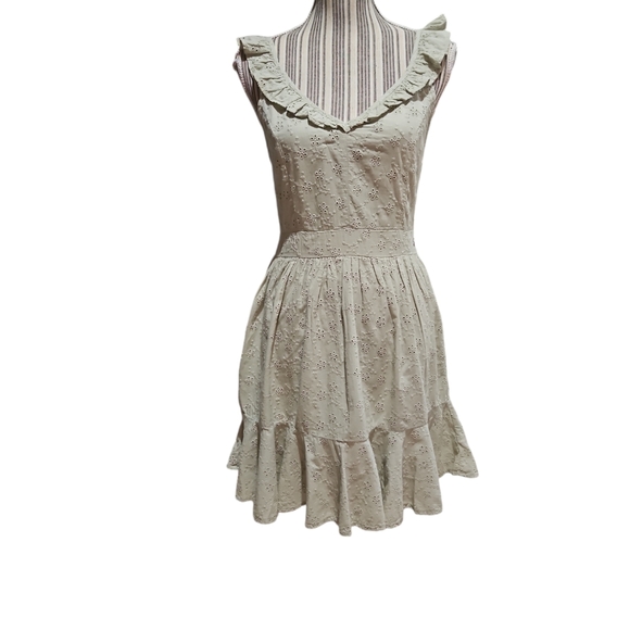 GUESS LOS ANGELES AUTHENTIC DENIM SHARON EYALET MINI DRESS SIZE S - Picture 1 of 16